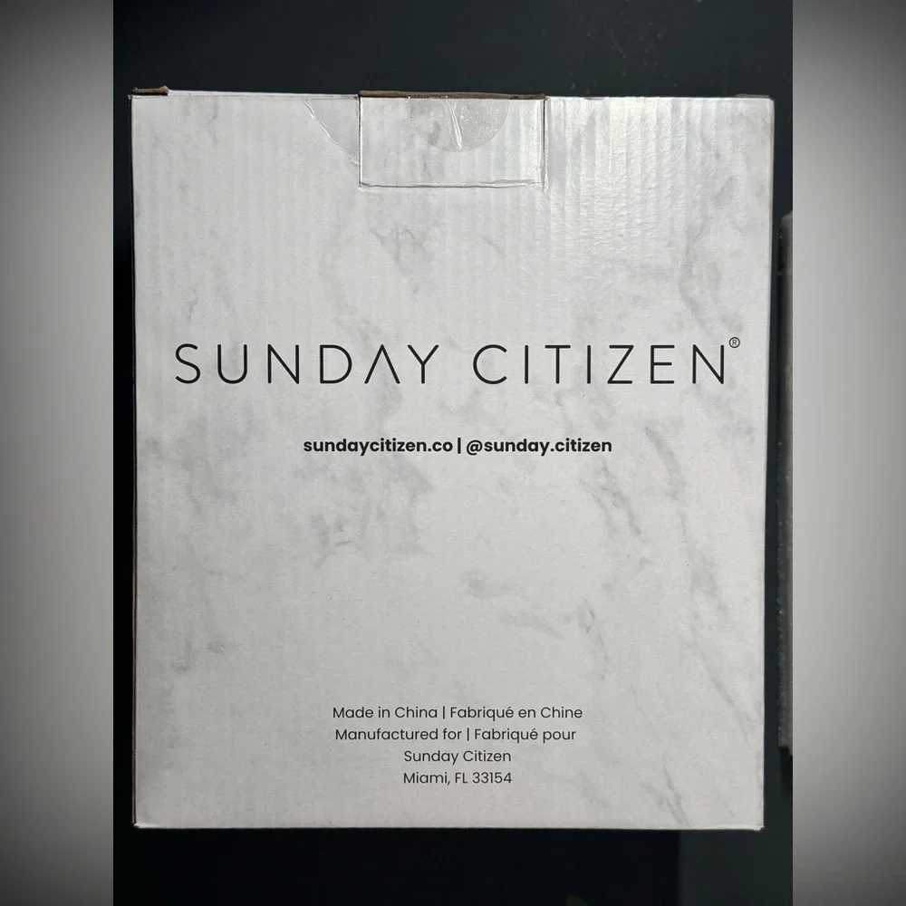 Sunday Citizen 2pc Resin Bath Set, marble pattern